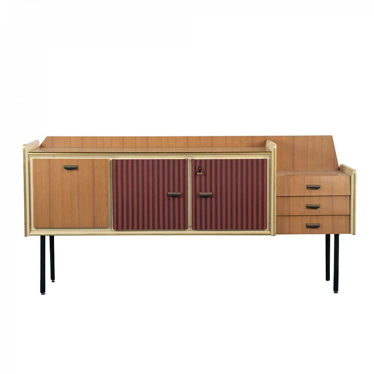 Credenza in legno con cassetti, anni '70 1175708