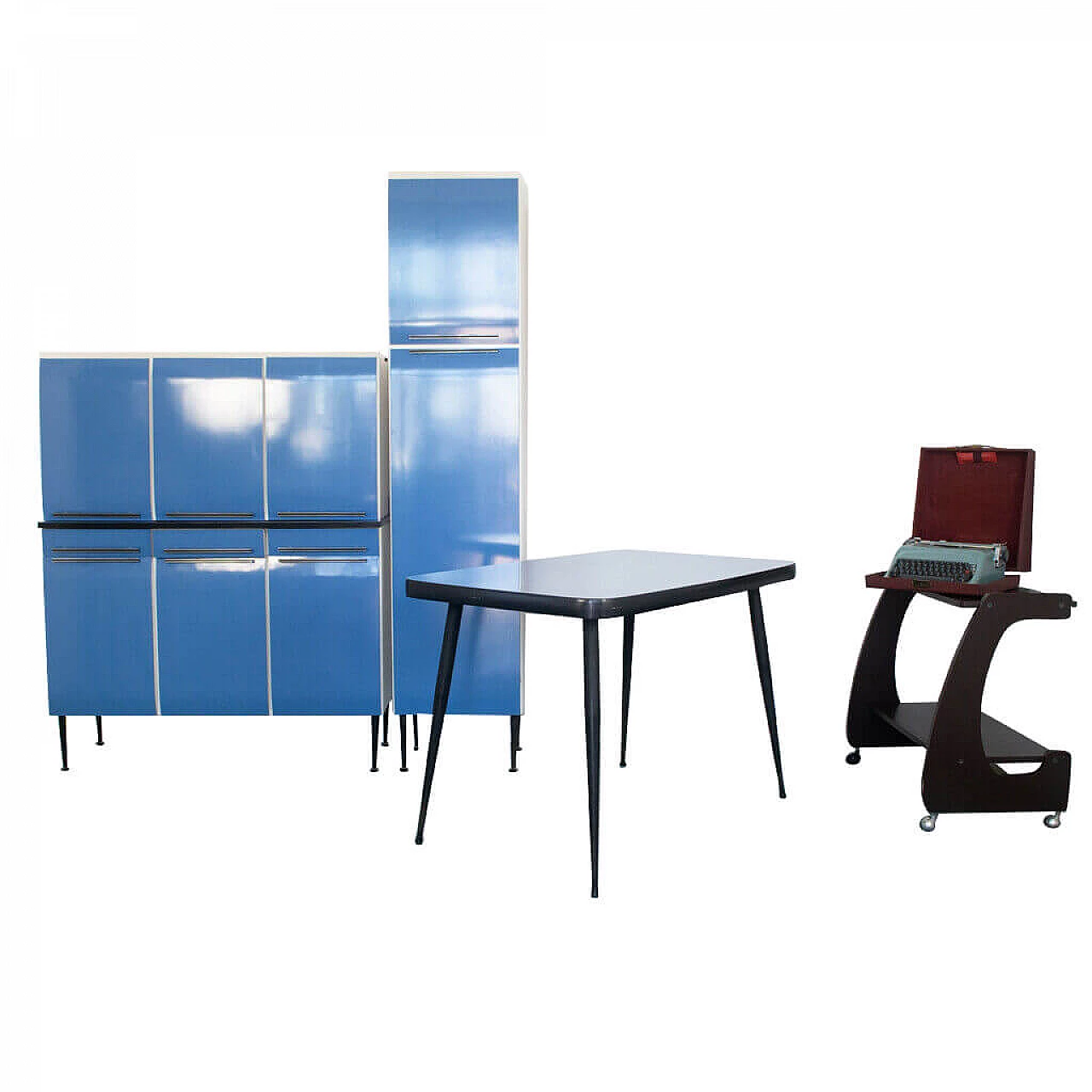 Mobili da cucina in ferro e legno, anni '50 1175748