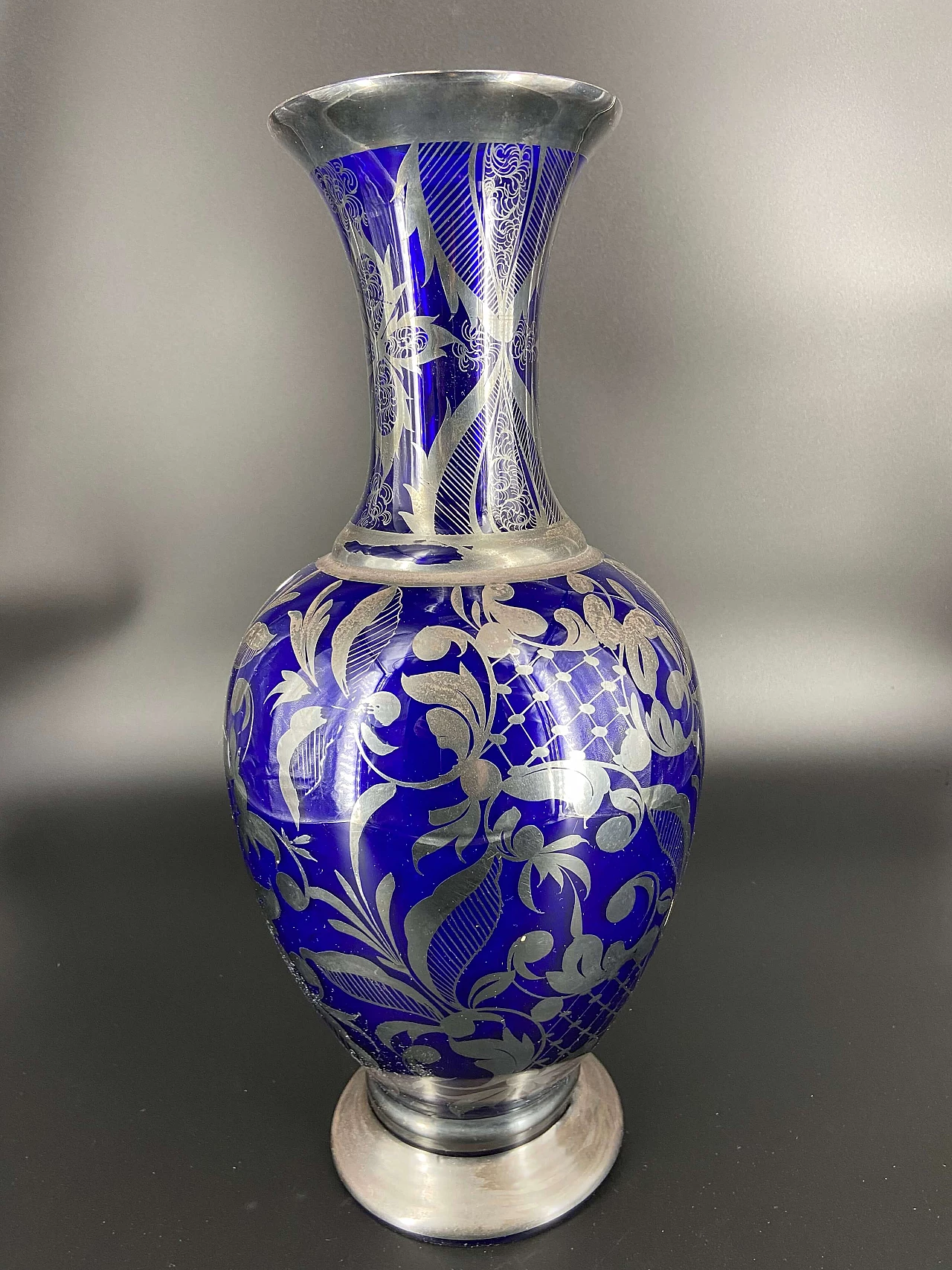 Cobalt blue Murano glass vase, 30s 1175796