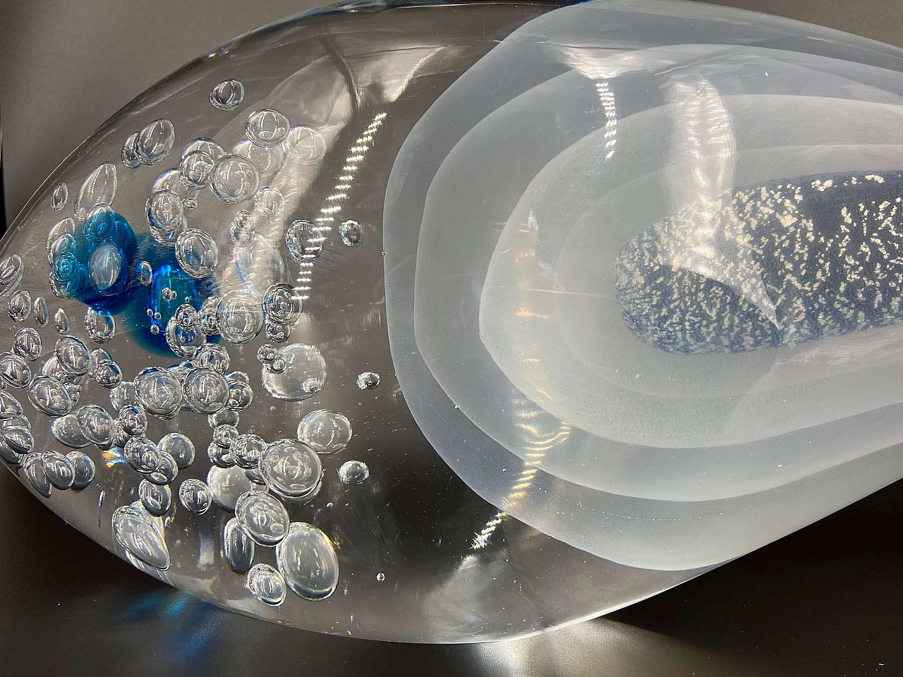Scultura di pesce in vetro di Murano firmata Tagliapietra, anni '80 1175837