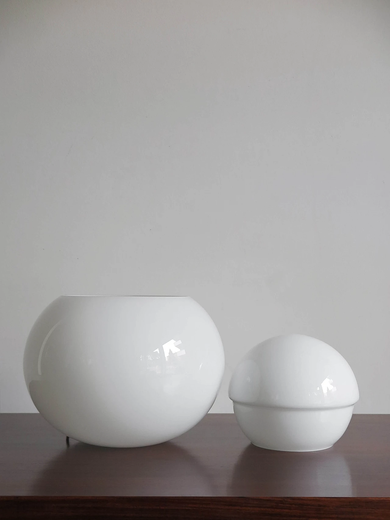 Pair of Daruma table lamps by Sergio Asti, 60s 1176063