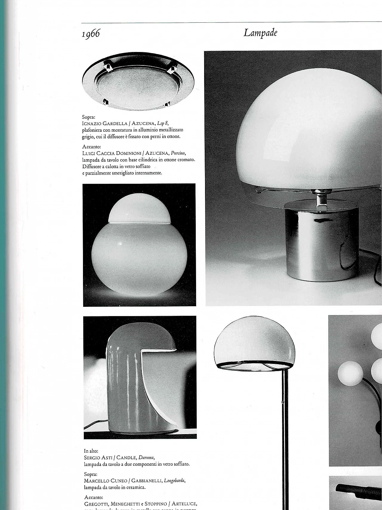Pair of Daruma table lamps by Sergio Asti, 60s 1176066