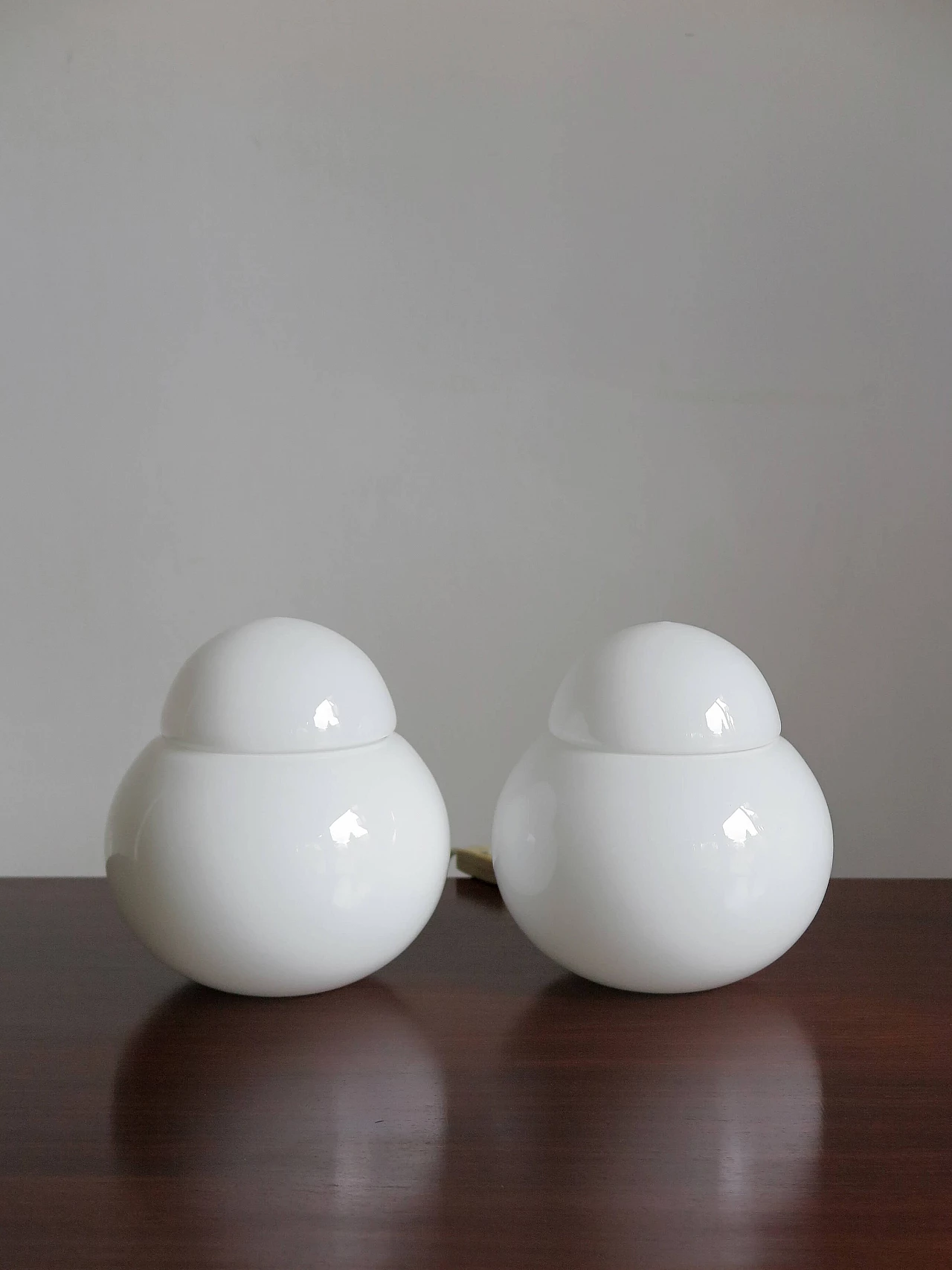 Pair of Daruma table lamps by Sergio Asti, 60s 1176070