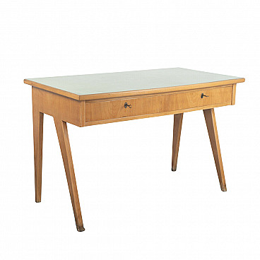 Scandinavian writing desk in wood and formica, 1960s