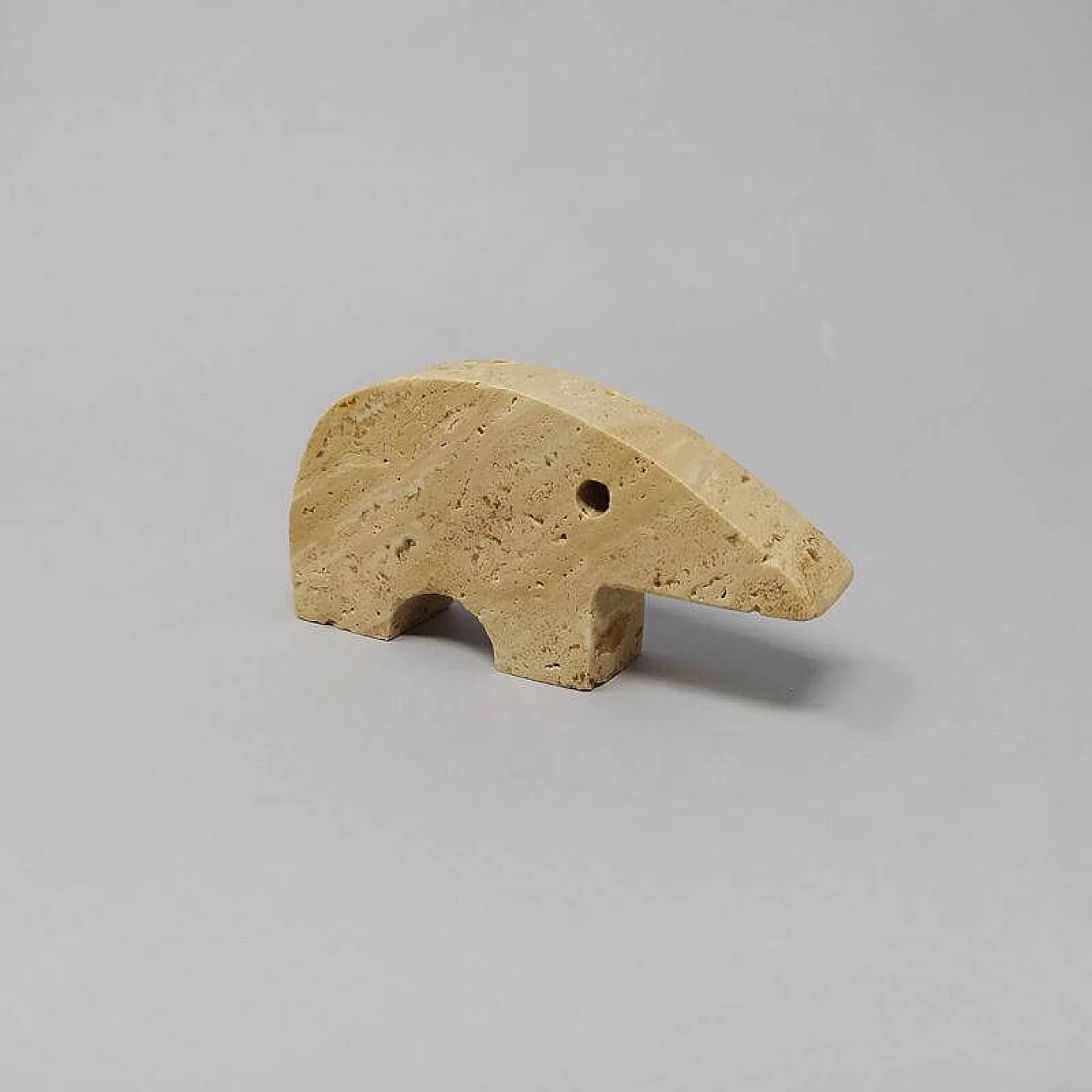 4 Anteaters in travertine marble by Enzo Mari for Fratelli Mannelli, 1970s 1176322