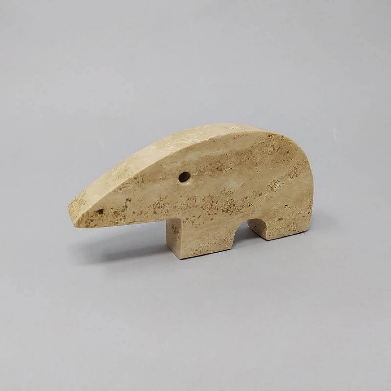 4 Anteaters in travertine marble by Enzo Mari for Fratelli Mannelli, 1970s 1176323