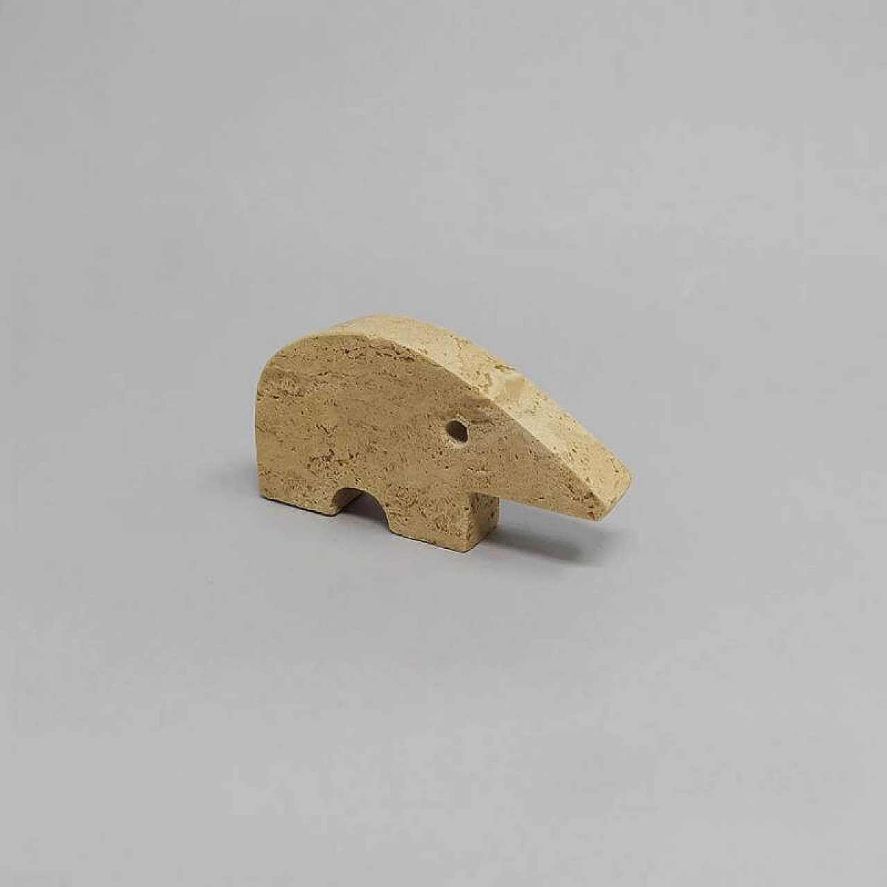 4 Anteaters in travertine marble by Enzo Mari for Fratelli Mannelli, 1970s 1176326
