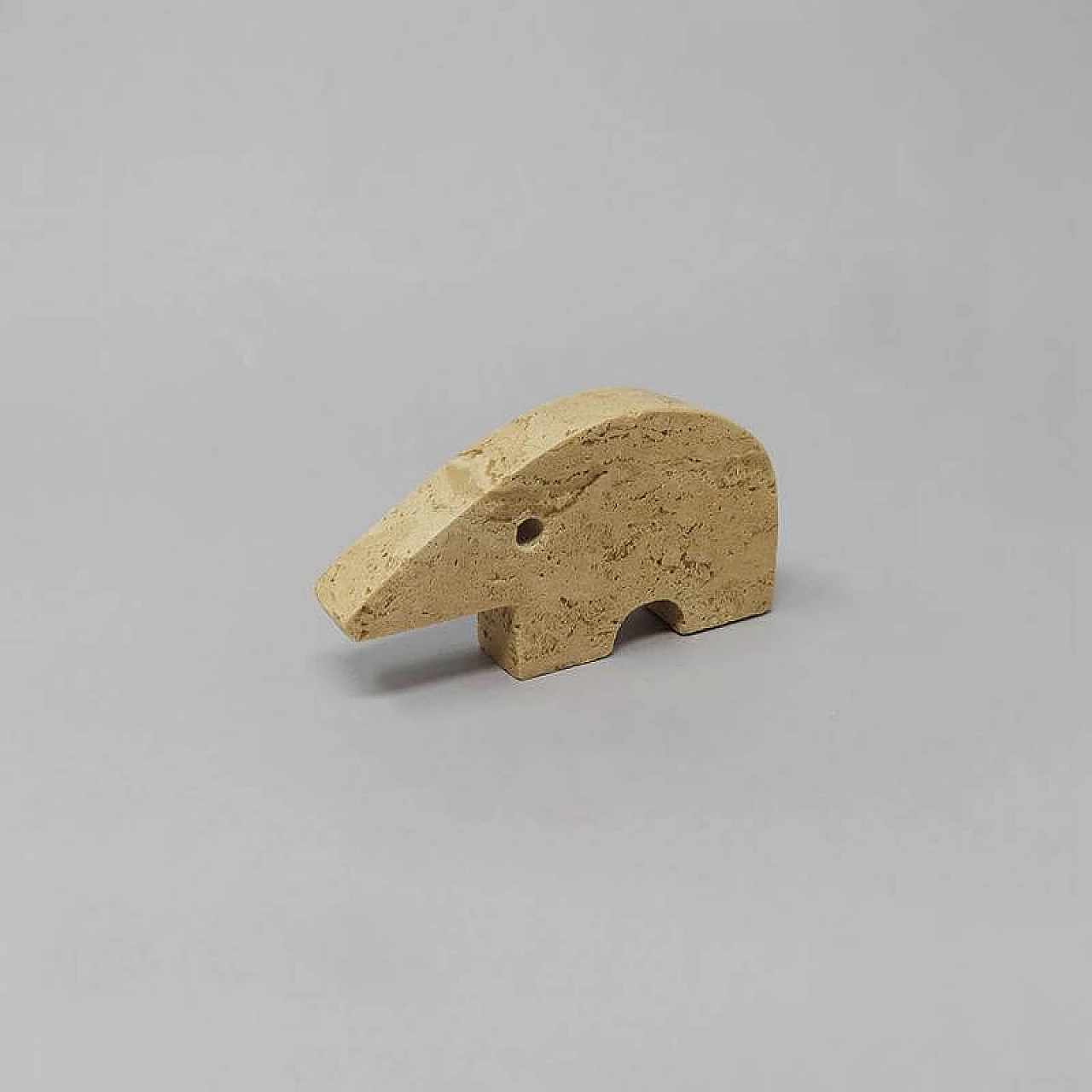 4 Anteaters in travertine marble by Enzo Mari for Fratelli Mannelli, 1970s 1176327