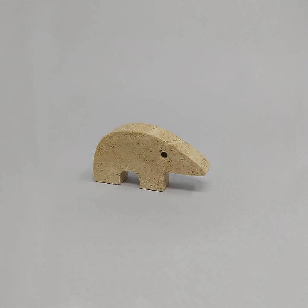 4 Anteaters in travertine marble by Enzo Mari for Fratelli Mannelli, 1970s 1176328