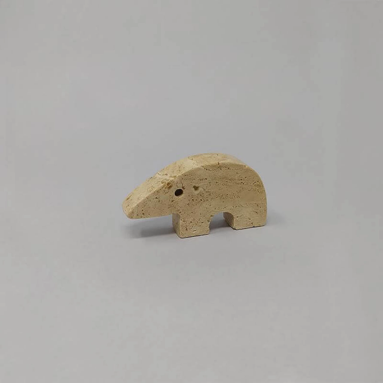 4 Anteaters in travertine marble by Enzo Mari for Fratelli Mannelli, 1970s 1176329