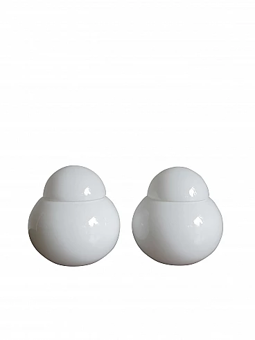 Pair of Daruma table lamps by Sergio Asti, 60s