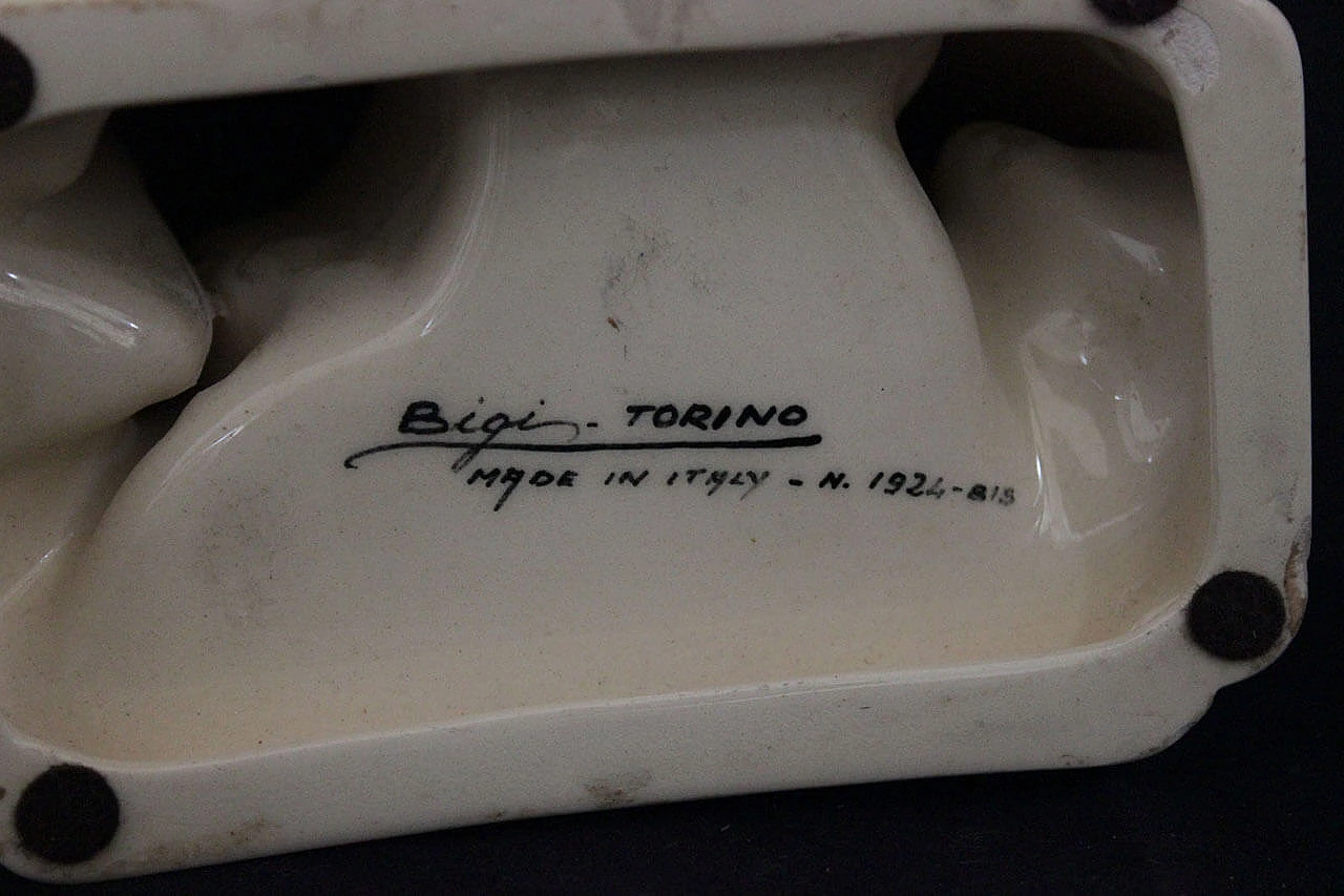 Scultura in ceramica di BiGi Torino, anni '40 1176874