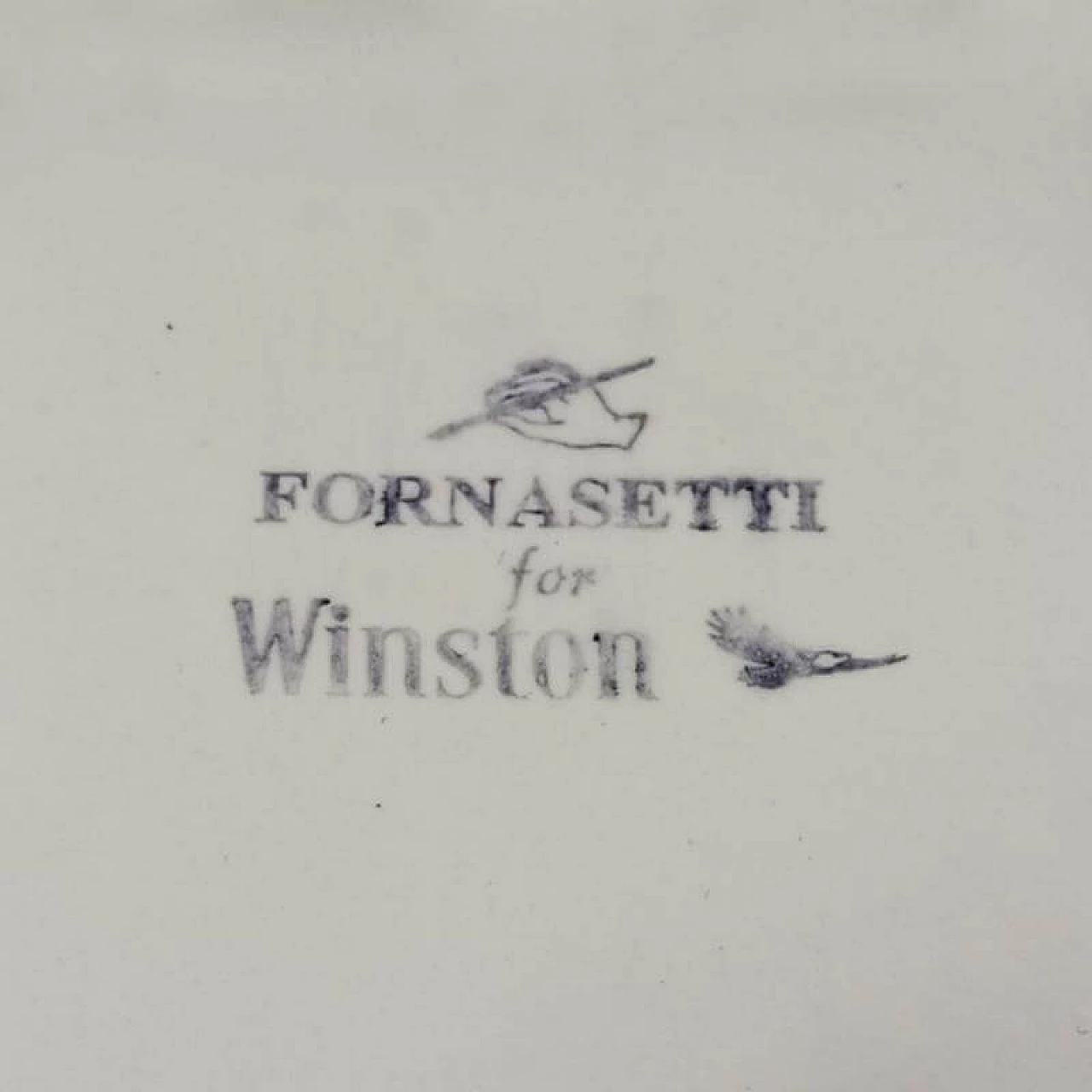 Svuotatasche in ceramica di Fornasetti per Winston, anni '70 1176902