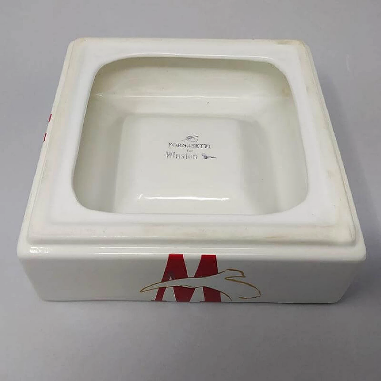Ceramic empty pocket by Fornasetti for Winston, 1970s 1176919