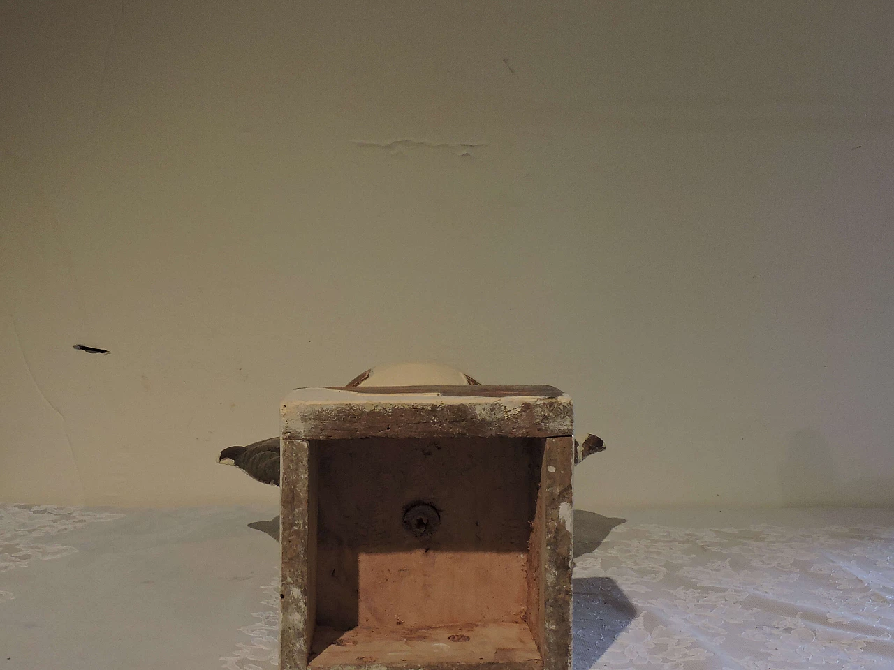 Pair of palmieri in wood and silver leaf, '700 1177096