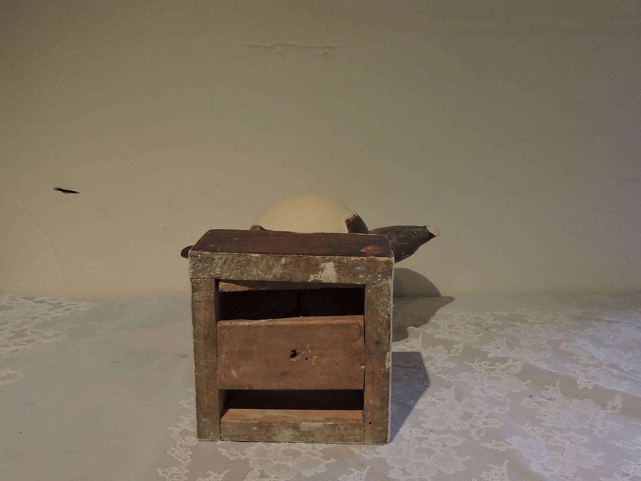 Pair of palmieri in wood and silver leaf, '700 1177097