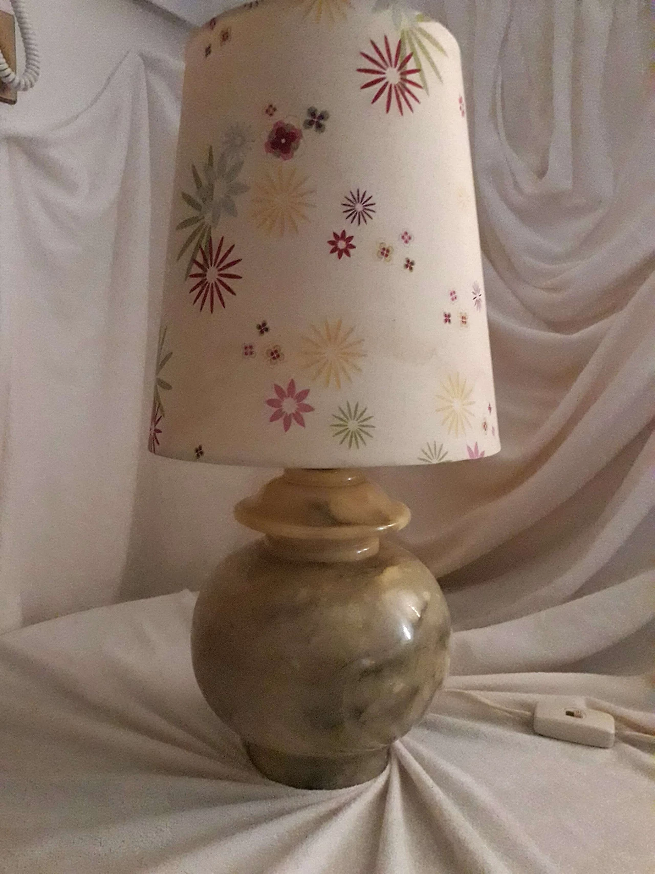 Table lamp in Volterra alabaster, 70s 1177334