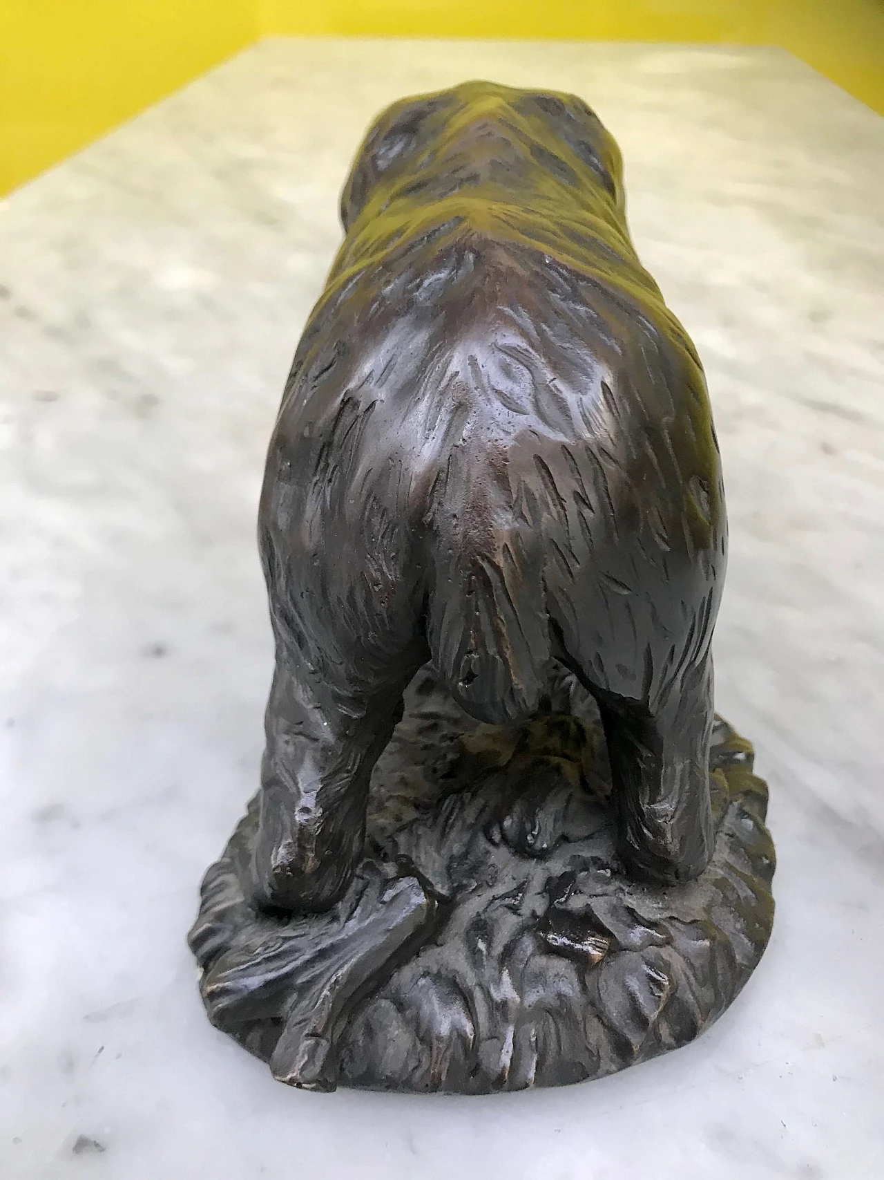 Scultura in Bronzo  brunito di “Orso”, Francia, originale '800 1177741