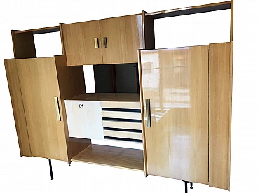 Bookcase with 3 modules, 60s