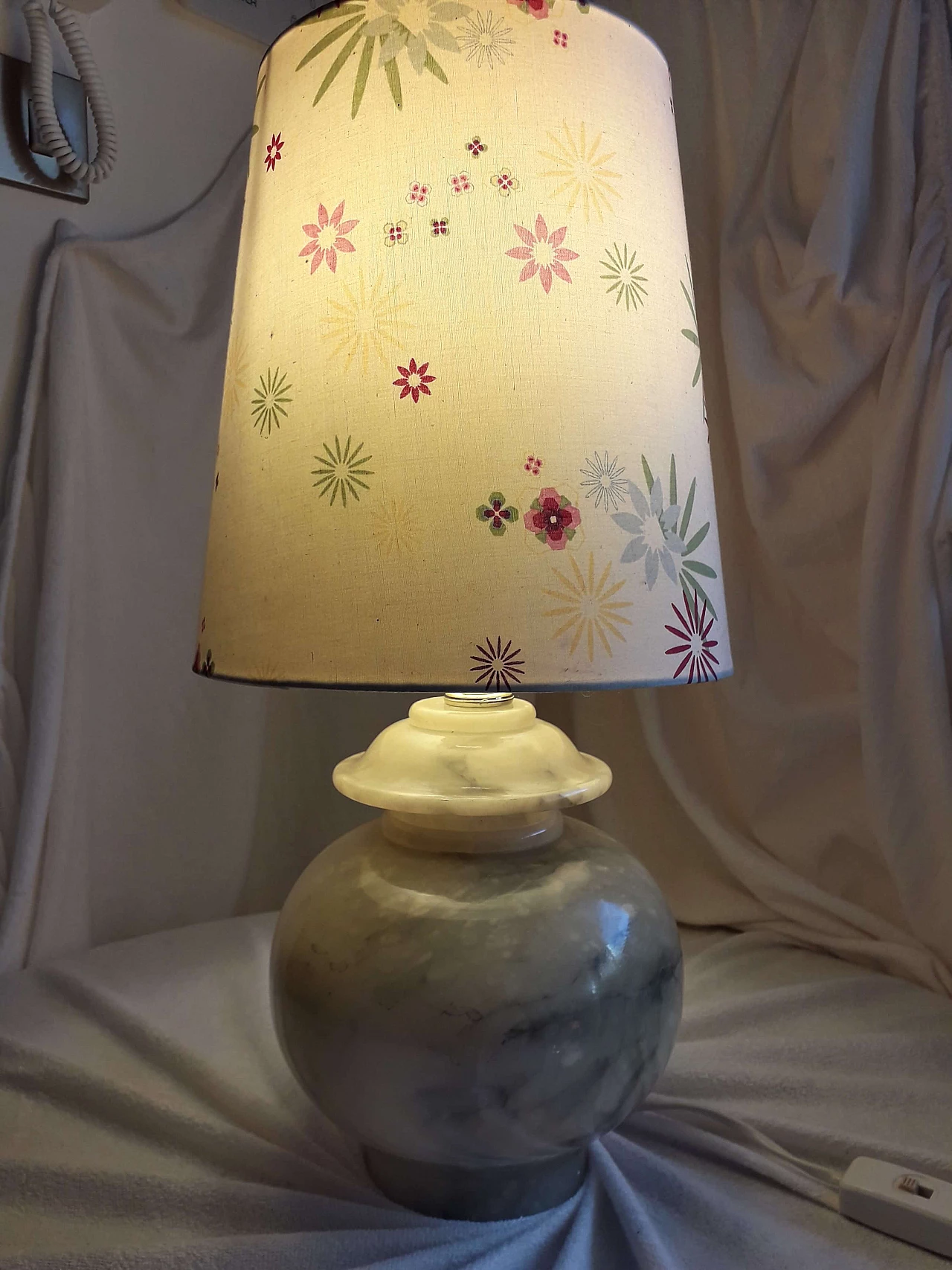 Table lamp in Volterra alabaster, 70s 1177885