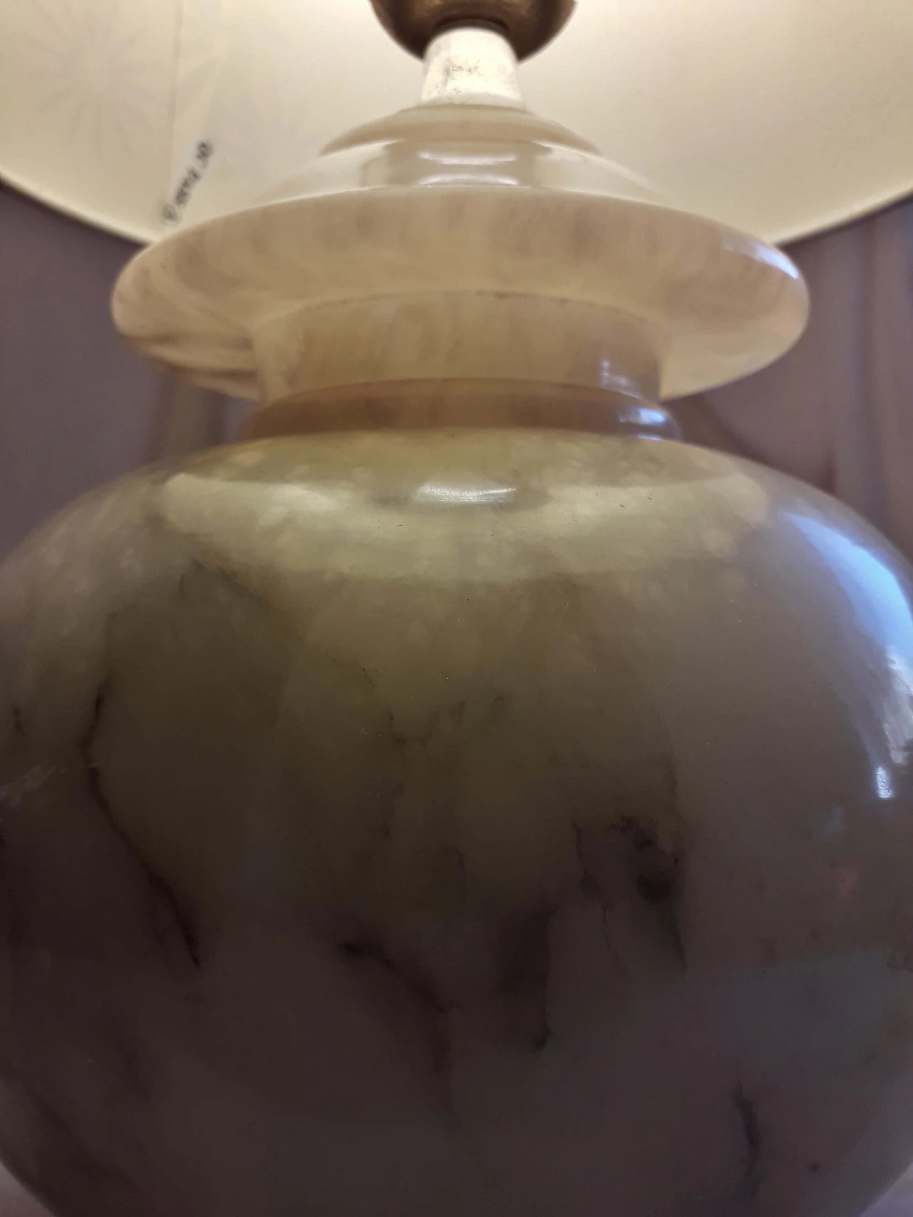 Table lamp in Volterra alabaster, 70s 1177889