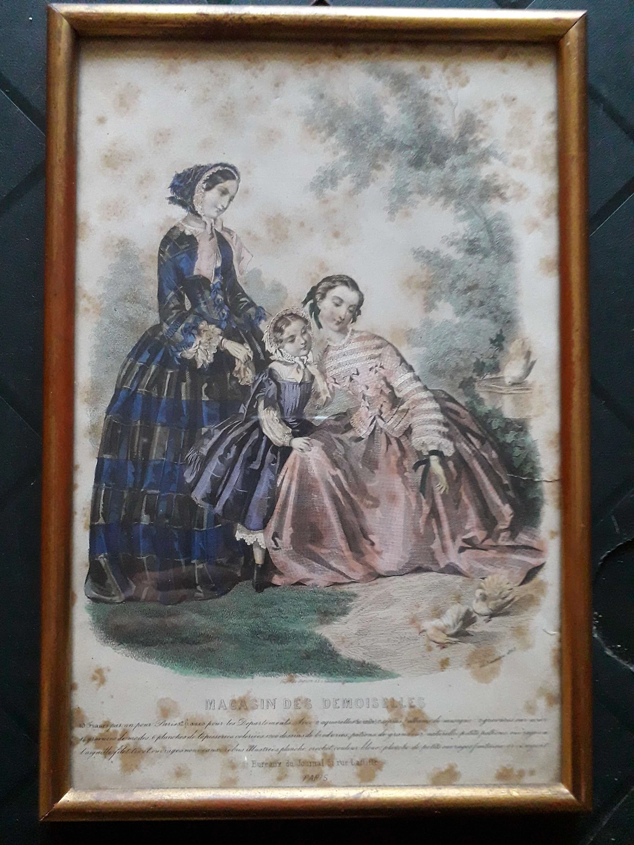 4 signed French prints depicting ladies, 800 1177915