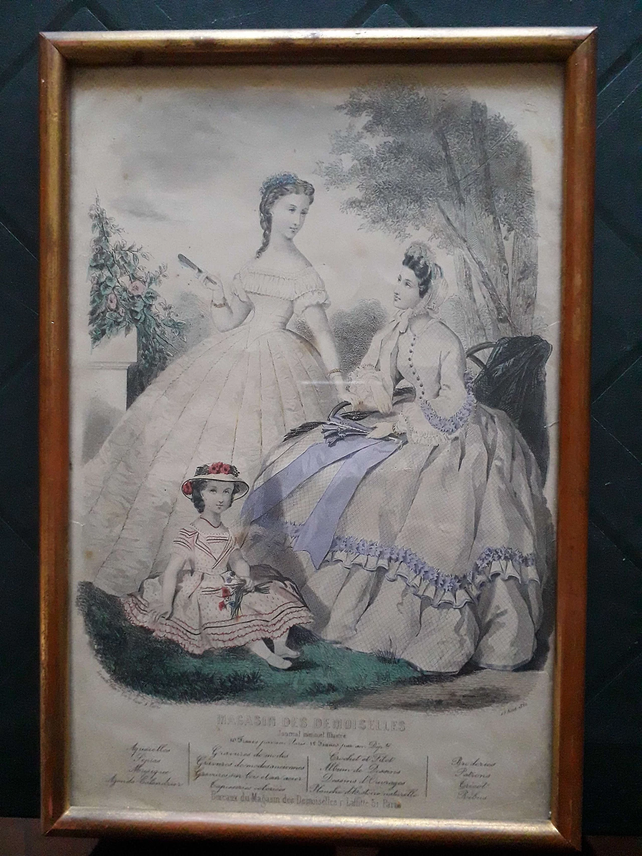 4 signed French prints depicting ladies, 800 1177916