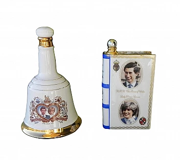 Ceramic bottles commemorative Lady Diana