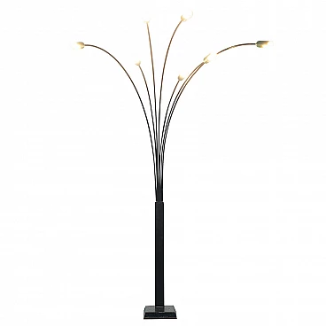 Piantana stile Reggiani a 7 luci, anni '70