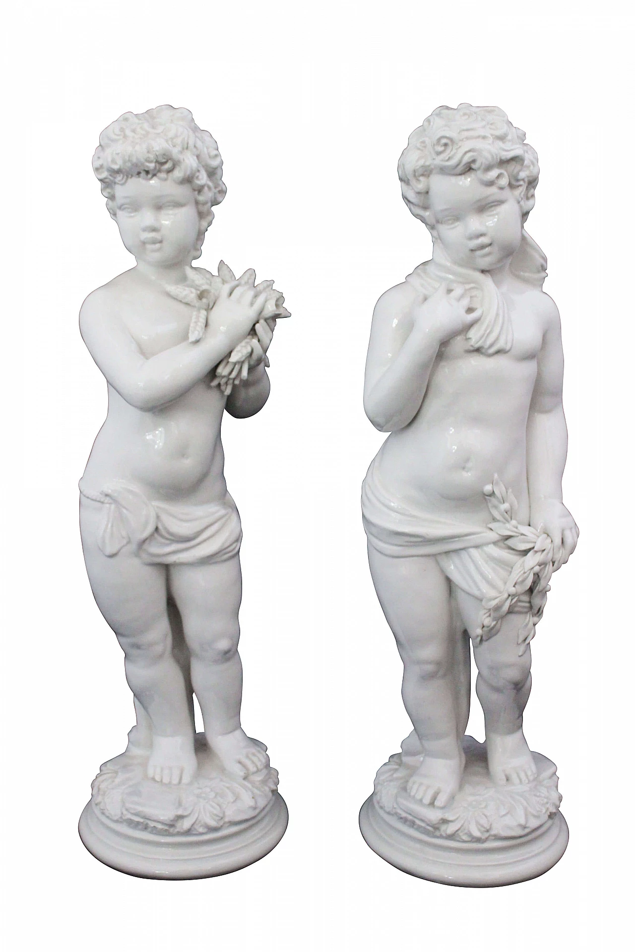 Pair of ceramic pieces from Capodimonte, 20s 1178425