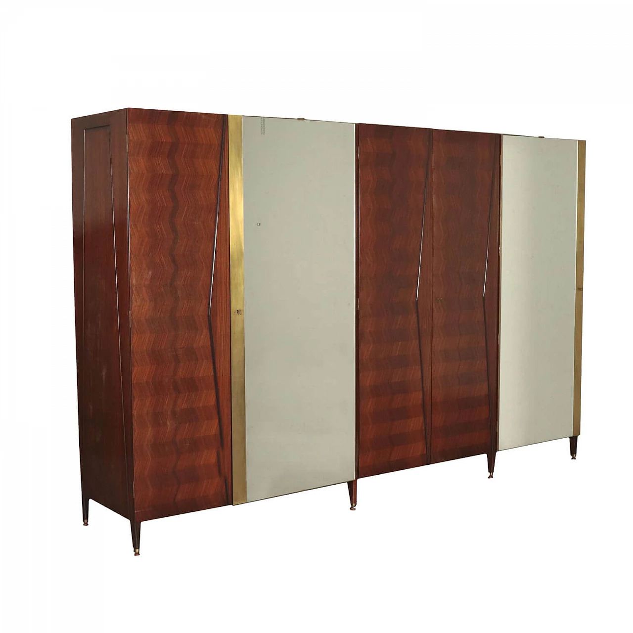 Closet with rosewood veneer, 60s 1178432