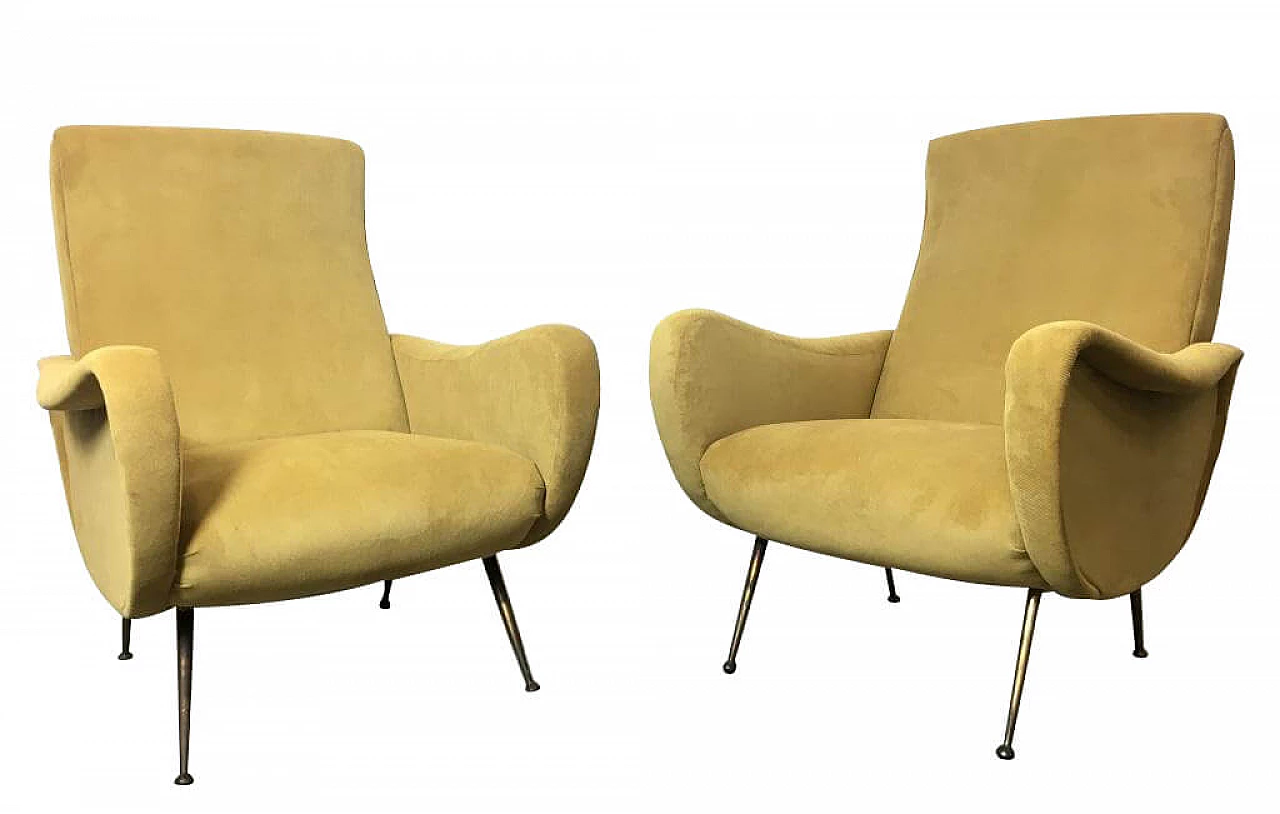 Pair of armchairs, 50s 1178527