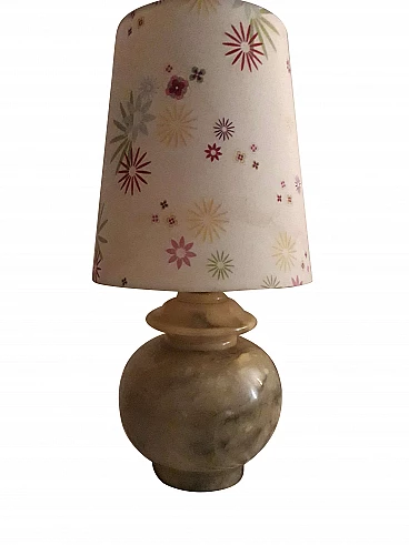 Table lamp in Volterra alabaster, 70s