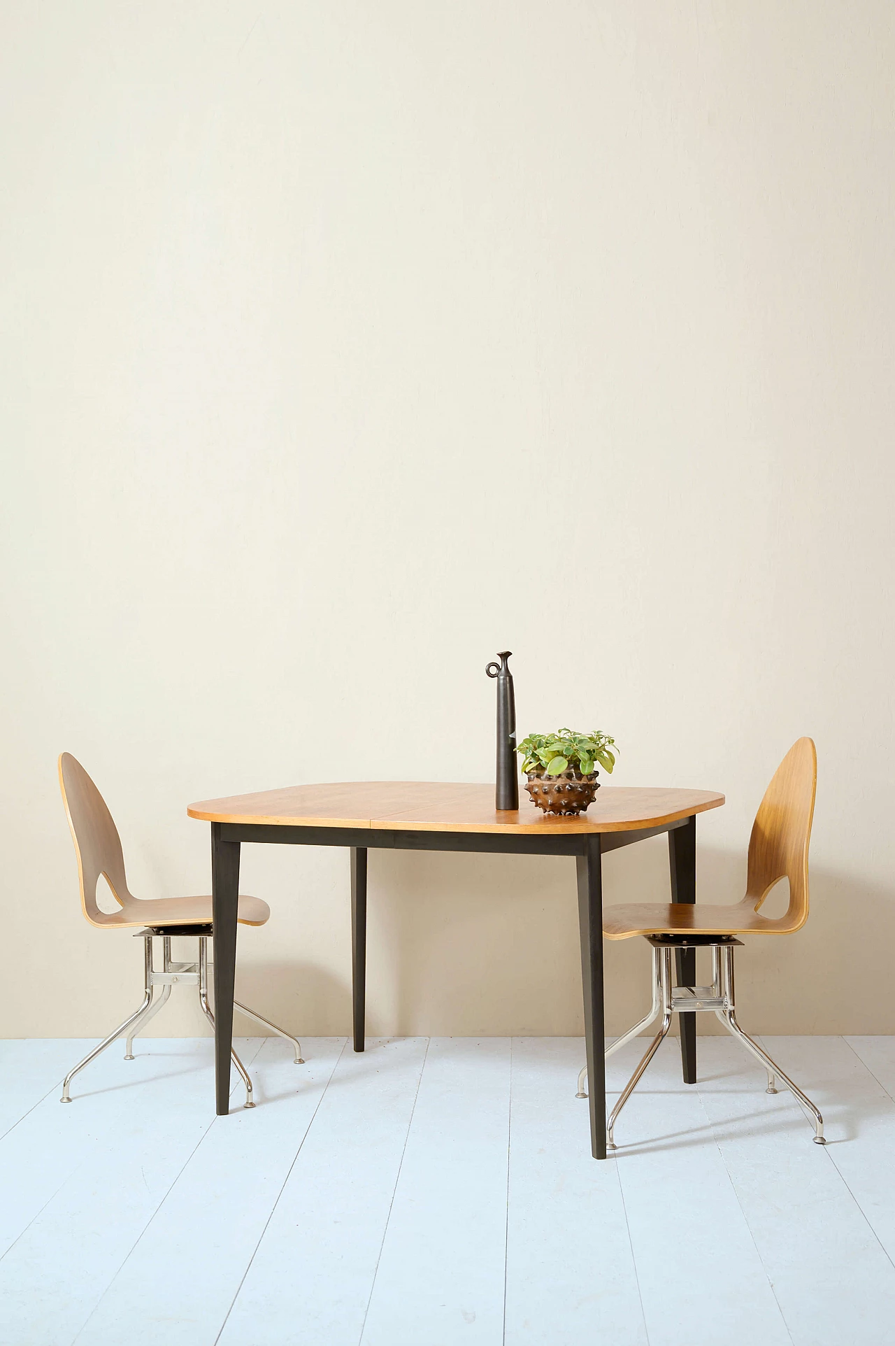 Tavolo scandinavo allungabile in teak, anni '60 1178961