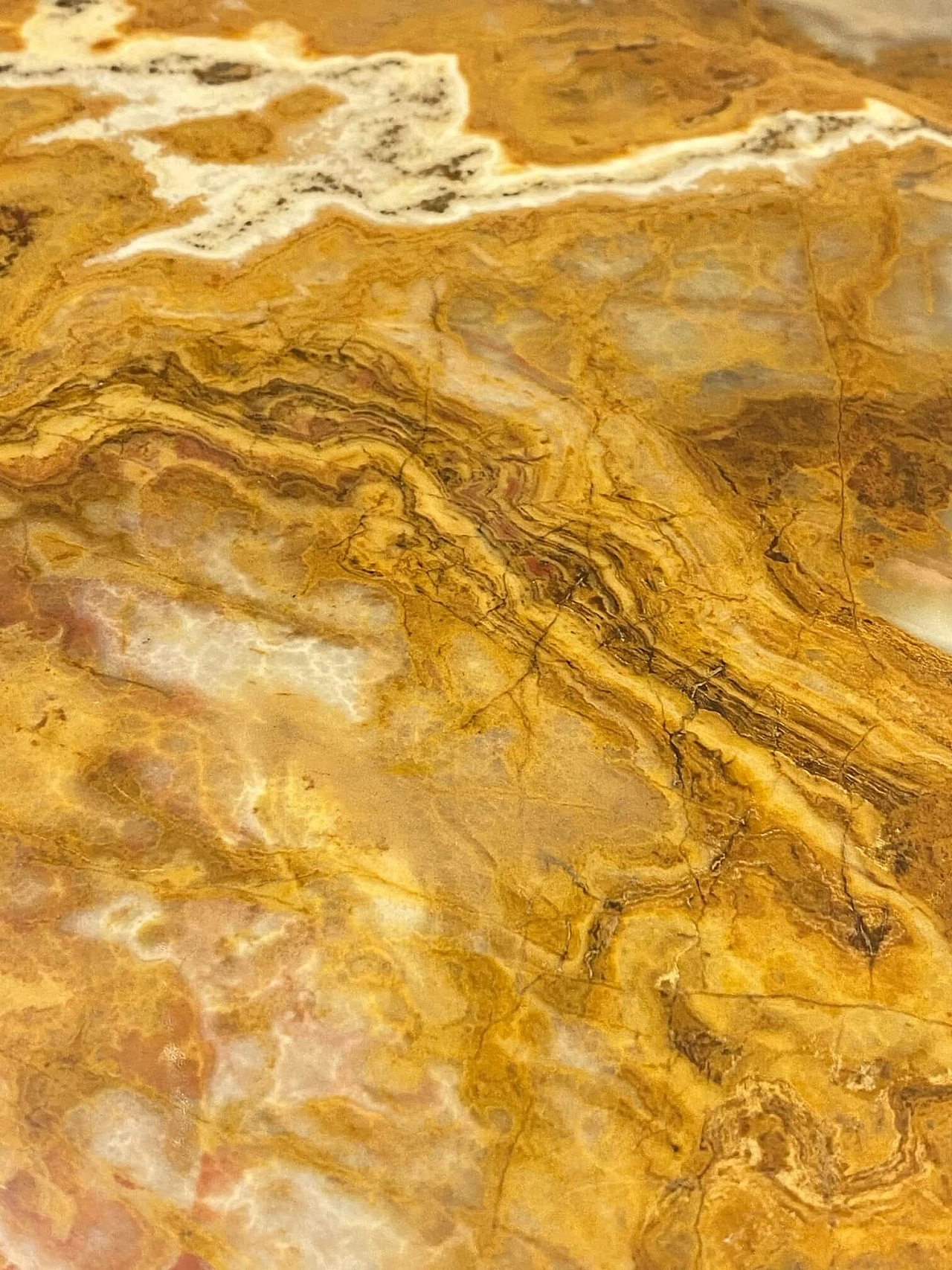 Tavolino in bronzo e onice, anni '40 1179009