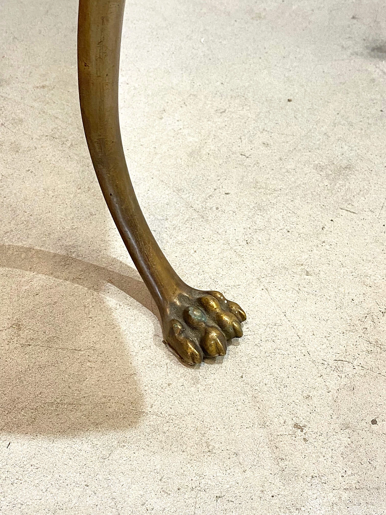 Tavolino in bronzo e onice, anni '40 1179024