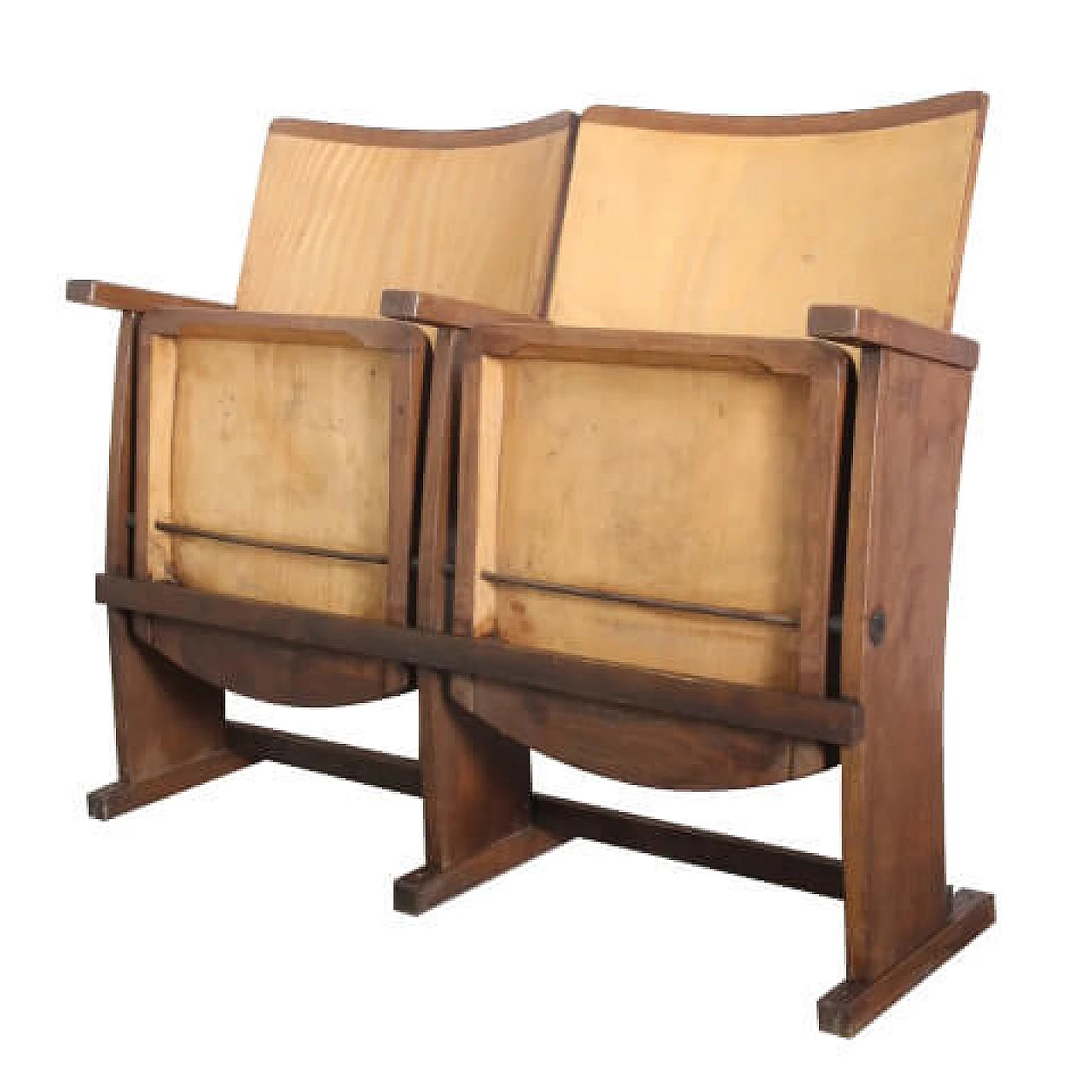 Pair of Dal Vera cinema chairs, 60s 1179133