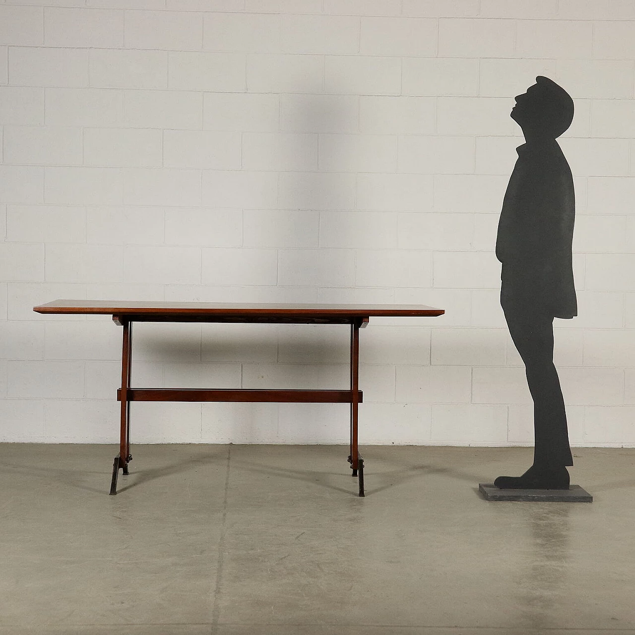 Teak veneer table, 60s 1179613