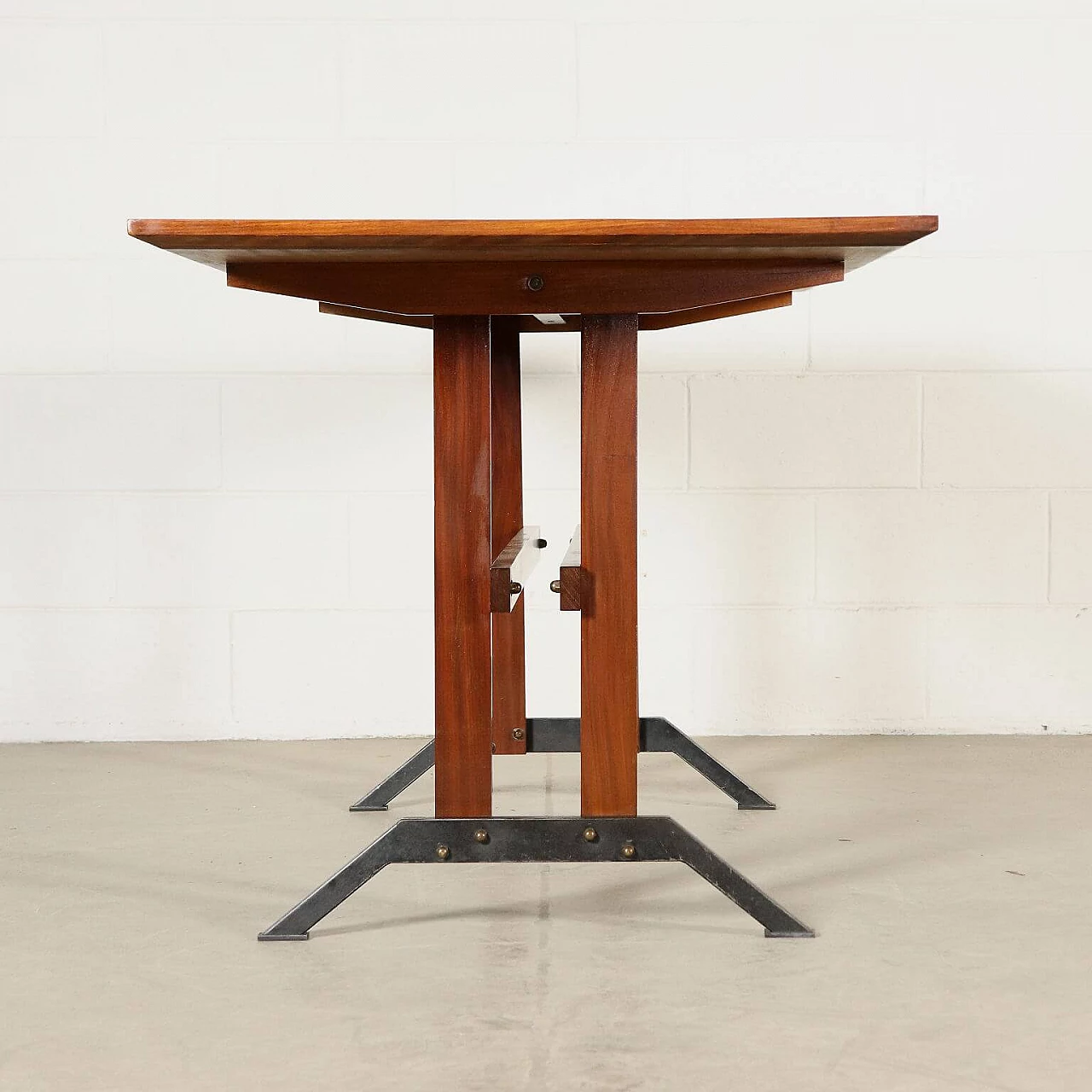 Teak veneer table, 60s 1179620