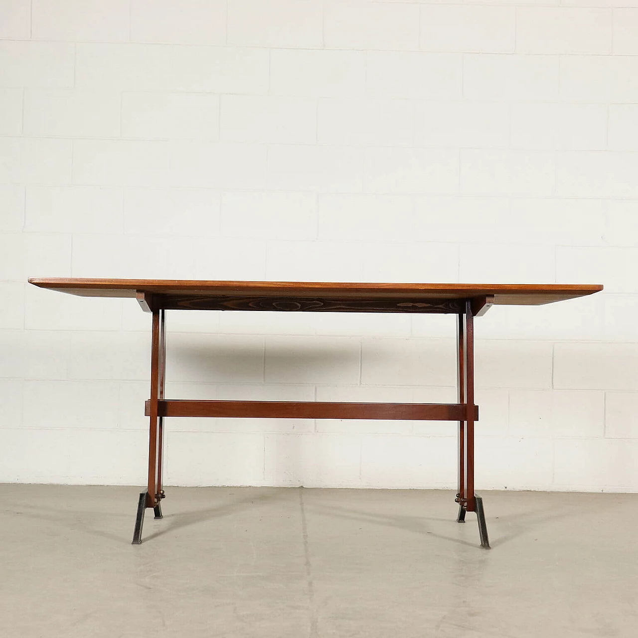 Teak veneer table, 60s 1179621