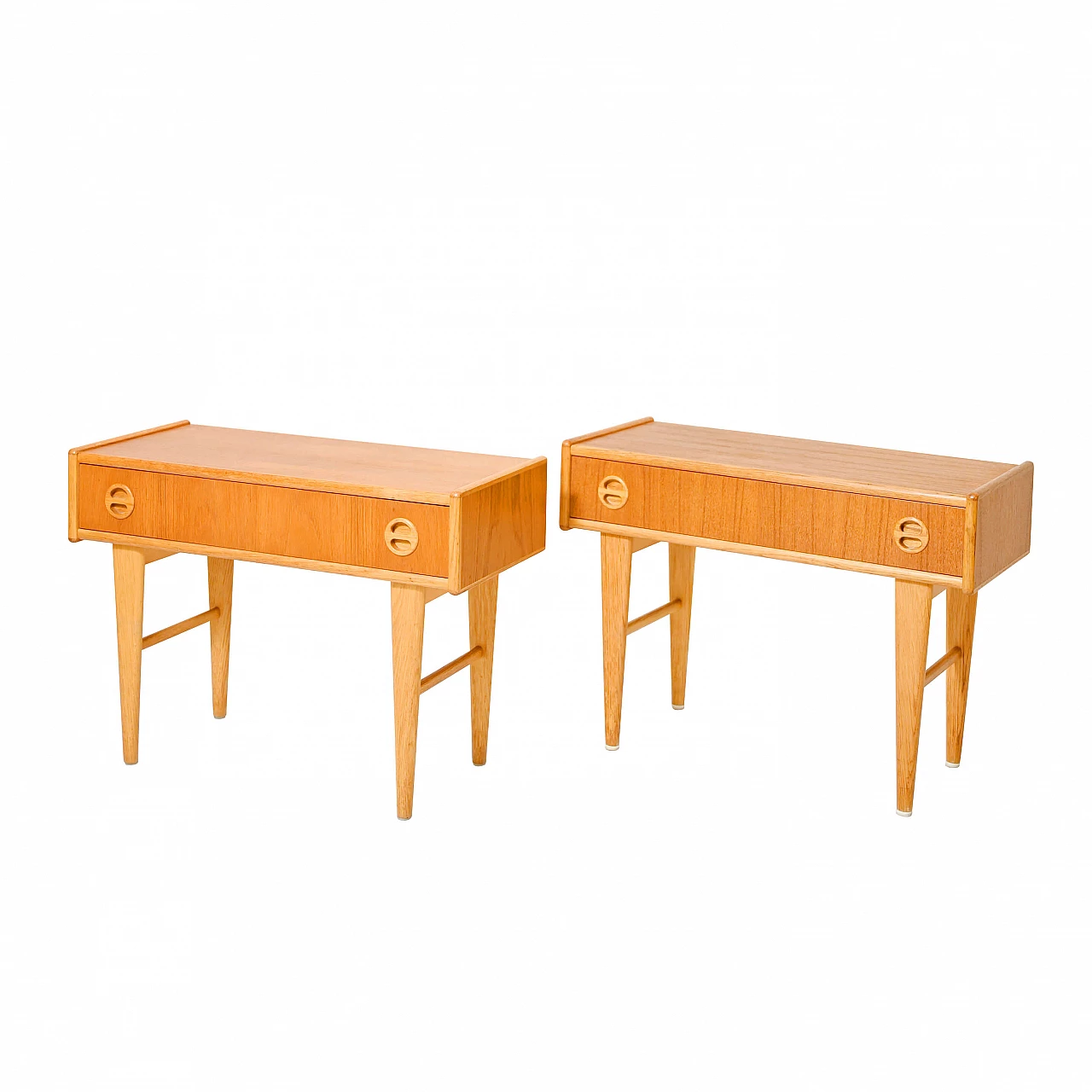 Scandinavian style nightstands in teak, 60s 1179692