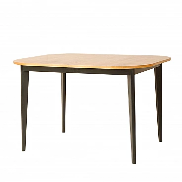 Tavolo scandinavo allungabile in teak, anni '60