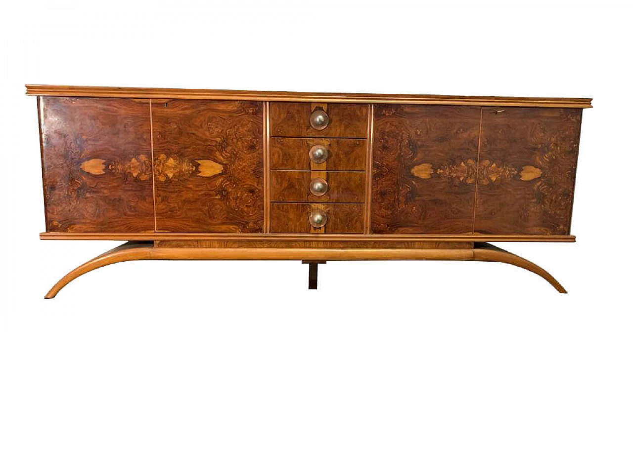 Sideboard Art Deco in maple and walnut, 30s 1179931