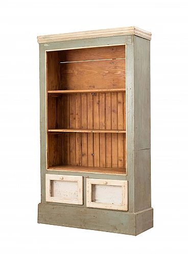 Libreria con cassetti, in legno, inizi '900