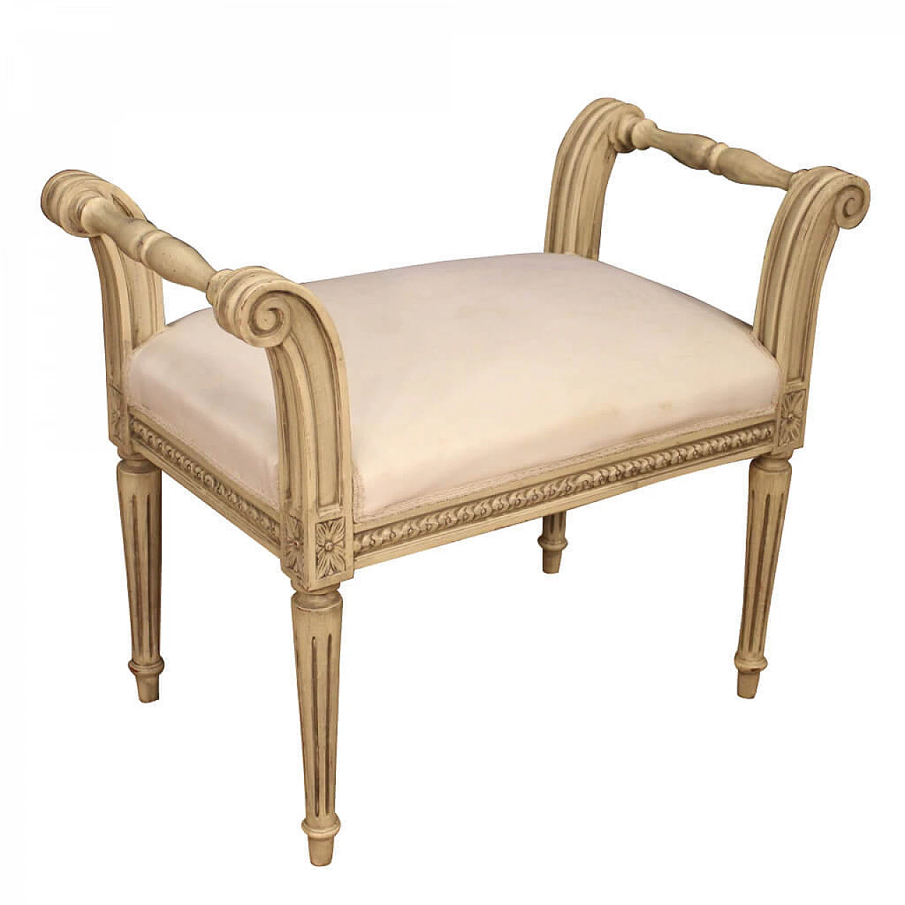 Italian lacquered Louis XVI style bench 1084674
