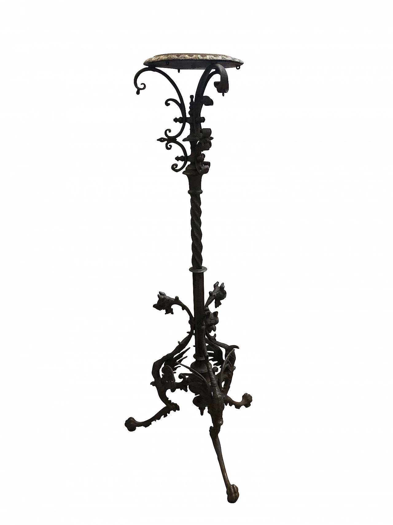 Art Nouveau wrought iron vase holder, 1930s 1084739