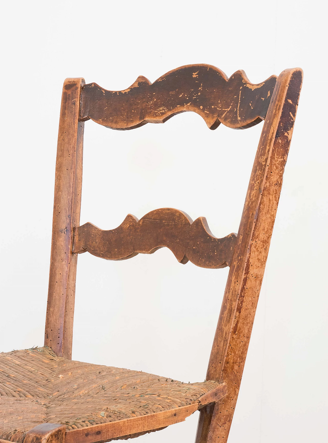 Rustic chair with sabre legs 1084749