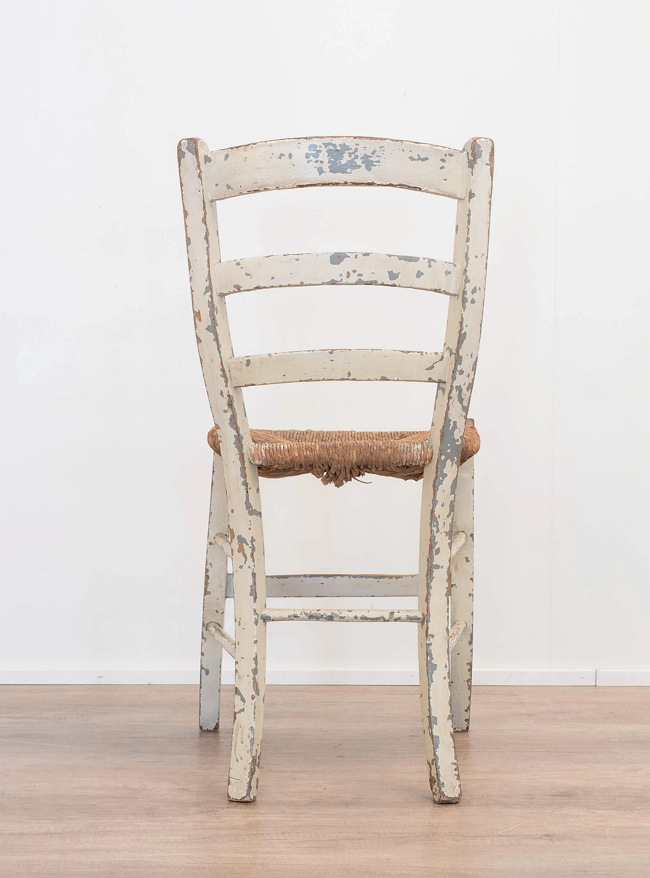 Sedia rustica con gambe a sciabola, inizio '900 1084787