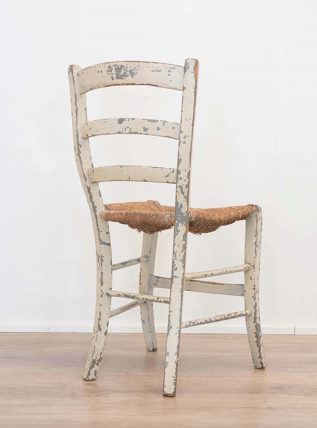 Sedia rustica con gambe a sciabola, inizio '900 1084788