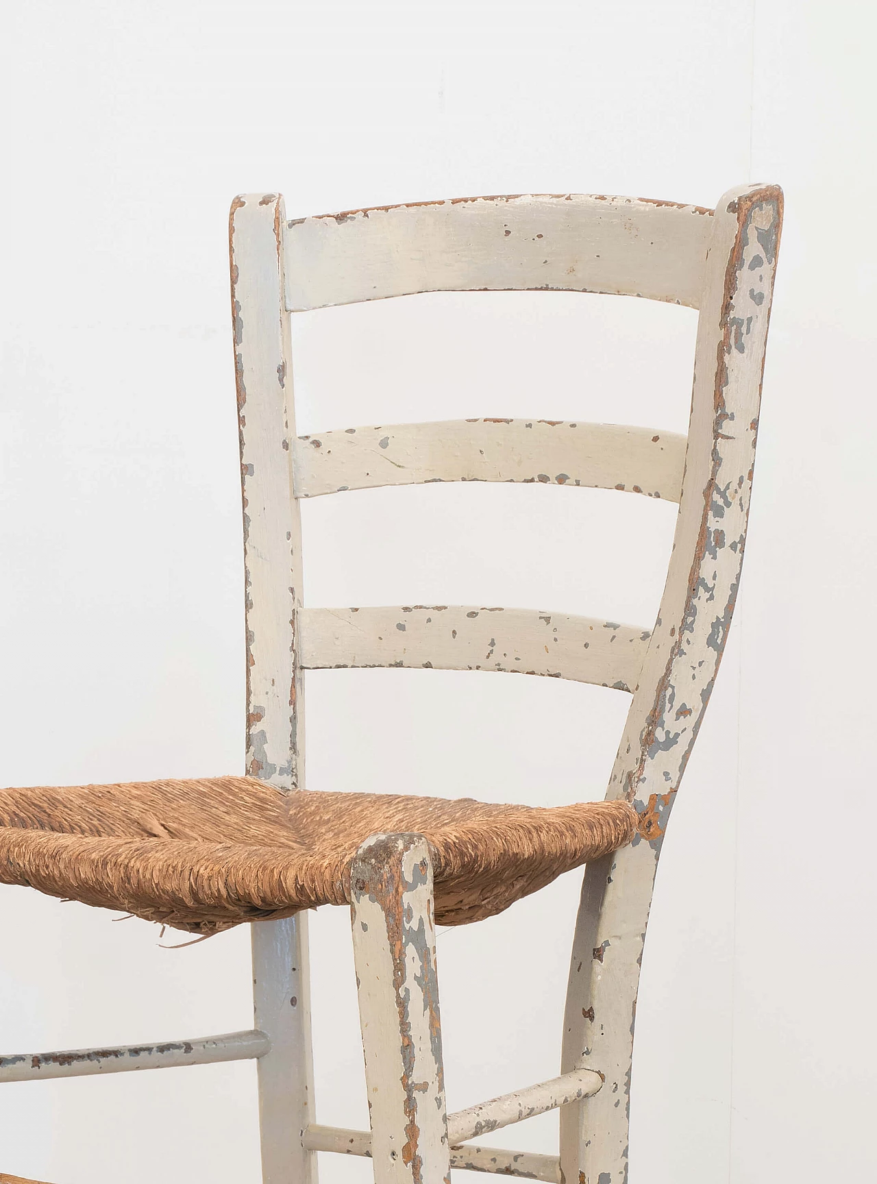 Sedia rustica con gambe a sciabola, inizio '900 1084789